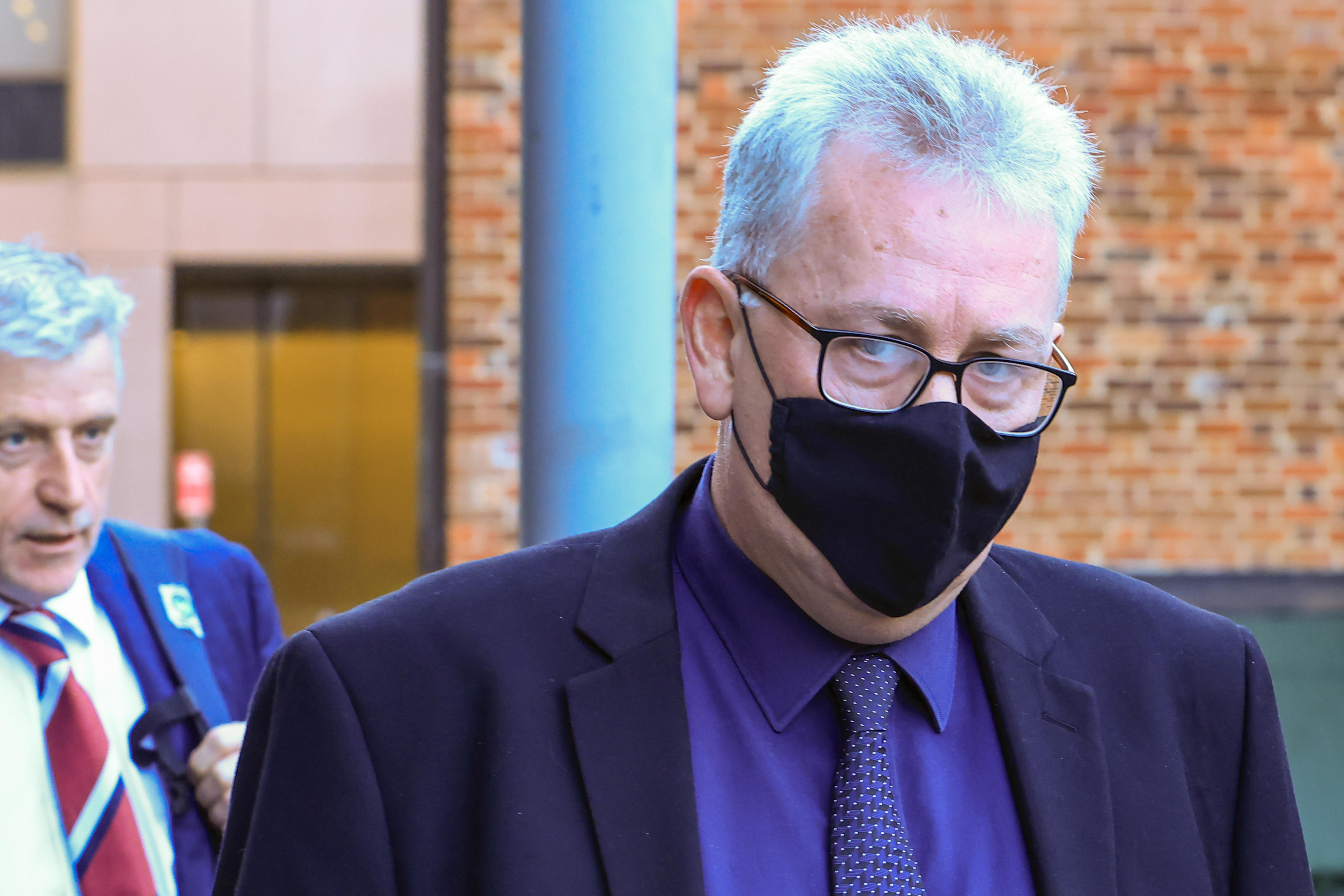 A man wearing a mask