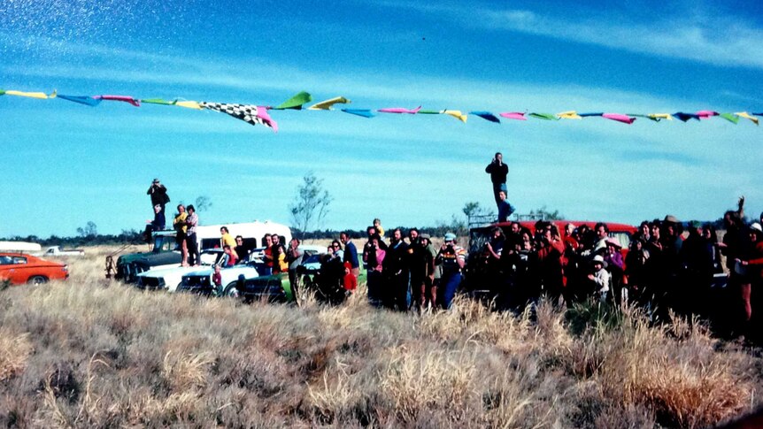 The crowd at an old Finke Desert Race