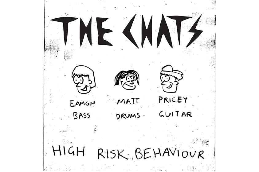 The artwork for The Chats' 2020 debut album High Risk Behaviour