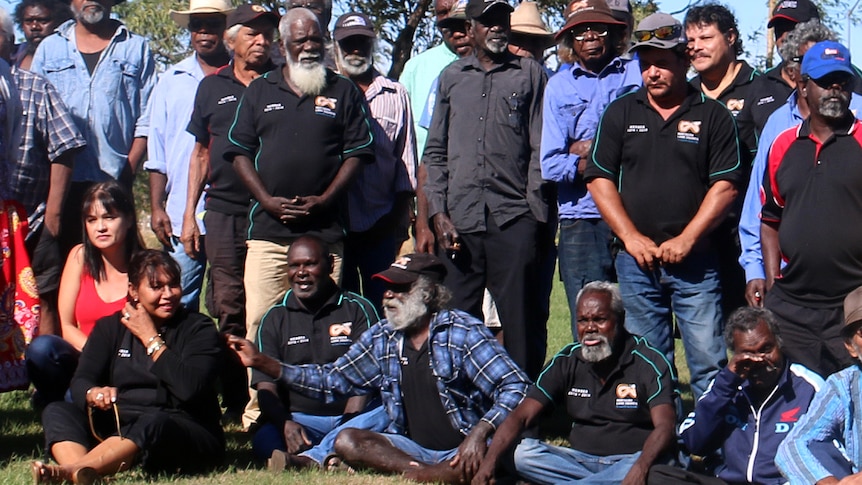 Traditional owners gather at a full Northern Land Council (NLC) meeting in Katherine.