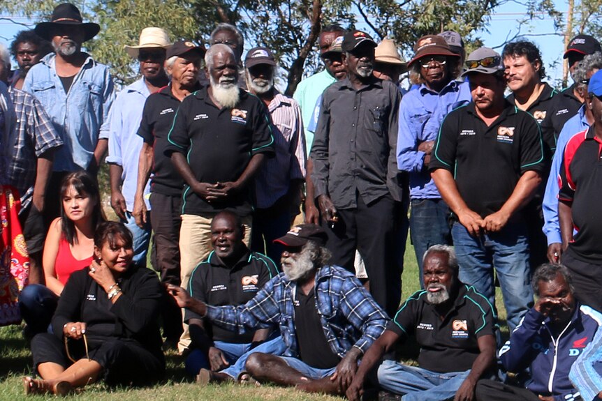 Traditional owners gather at a full Northern Land Council (NLC) meeting in Katherine.