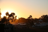 Sunrise over Warwick showgrounds