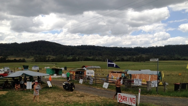 Anti-gas camp at Bentley