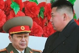 Jang Song-thaek with his nephew Kim Jong-un