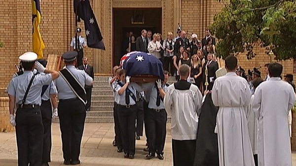 Family and friends have farewelled Jim Pead at St Christopher's Cathedral.