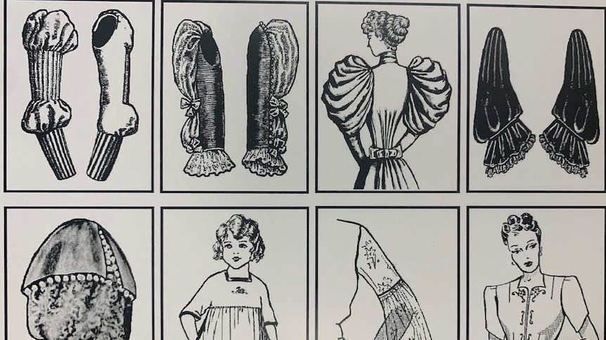 Dr Veronica Lampkin: Madame Weigel book cover showing sleeve sketches