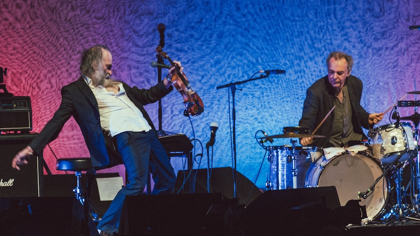 Dirty Three's Warren Ellis and Jim White performing live at Hamer Hall for RISING festival, June 2024.