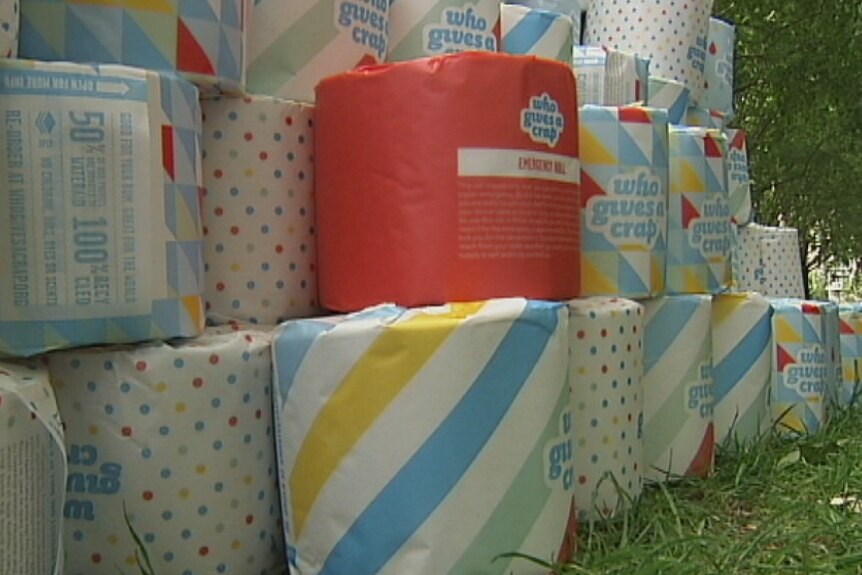 A Melbourne trio have swapped their way from an egg to $60,000 worth of toilet paper.