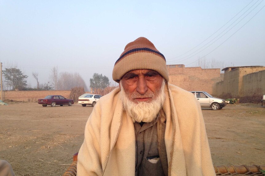 Muntazir Shah, father of Haider Ali who was killed at the Bacha Khan University.