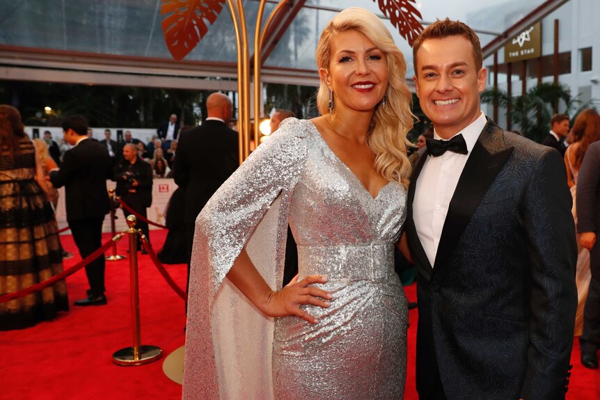 Grant Denyer and wife Cheryl Denyer at the 2018 Logie Awards