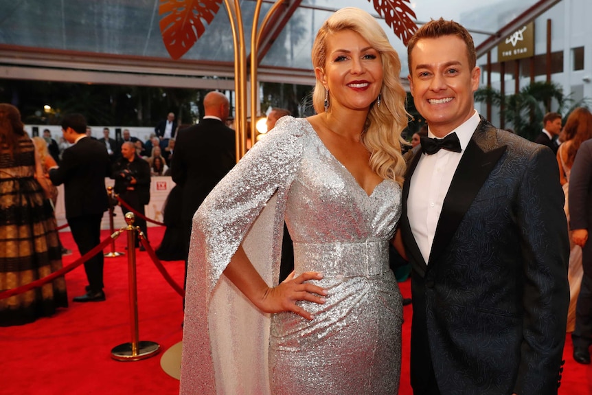 Grant Denyer and wife Cheryl Denyer at the 2018 Logie Awards