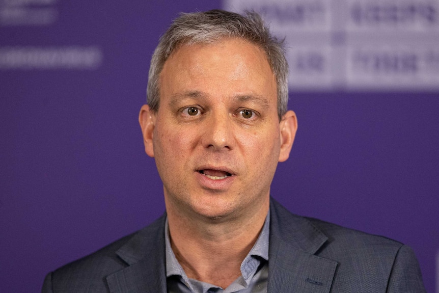 Victorian Chief Health Officer Brett Sutton speaks to media during a press conference.