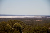 Overlooking the Great Western Woodlands and Lake Cowan from the Norseman lookout.