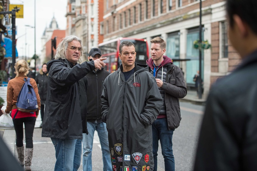 Paul Greengrass directs Matt Damon in Jason Bourne