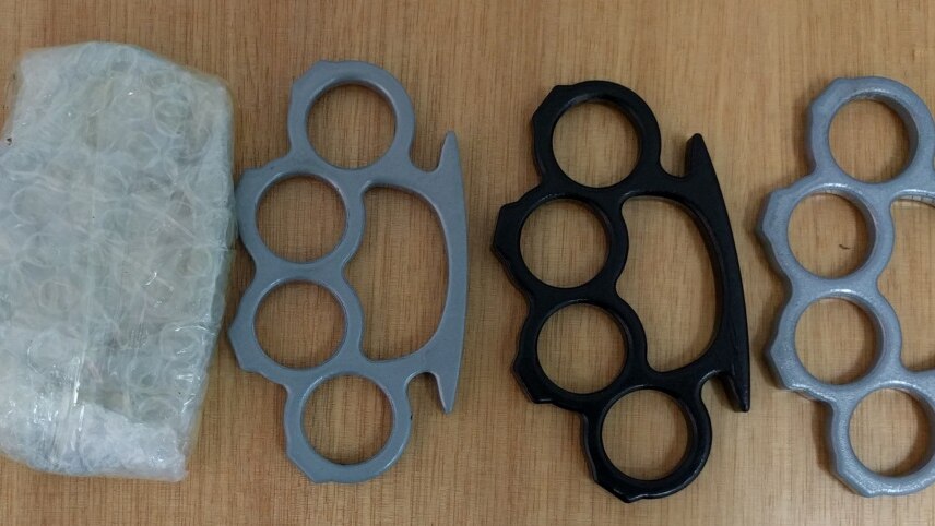 Knuckleduster weapons seized