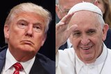 Donald Trump and Pope Francis.