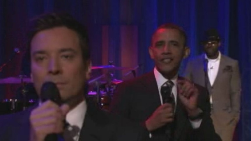 Barack Obama and Jimmy Fallon slow jam the news