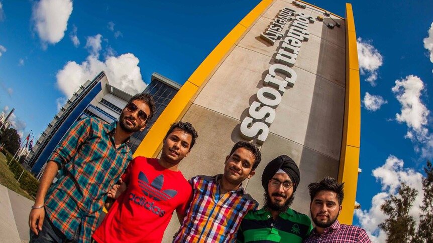 Five SCU International students on NSW north coast campus