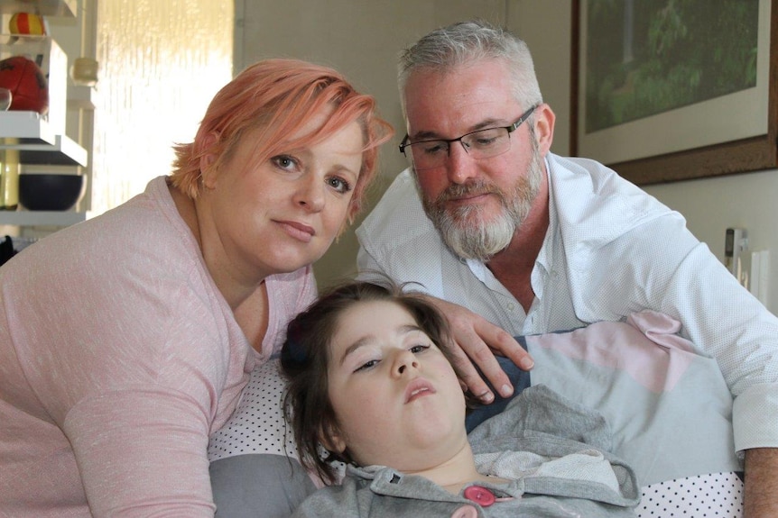 Shellie and David Martin with their daughter Sophie