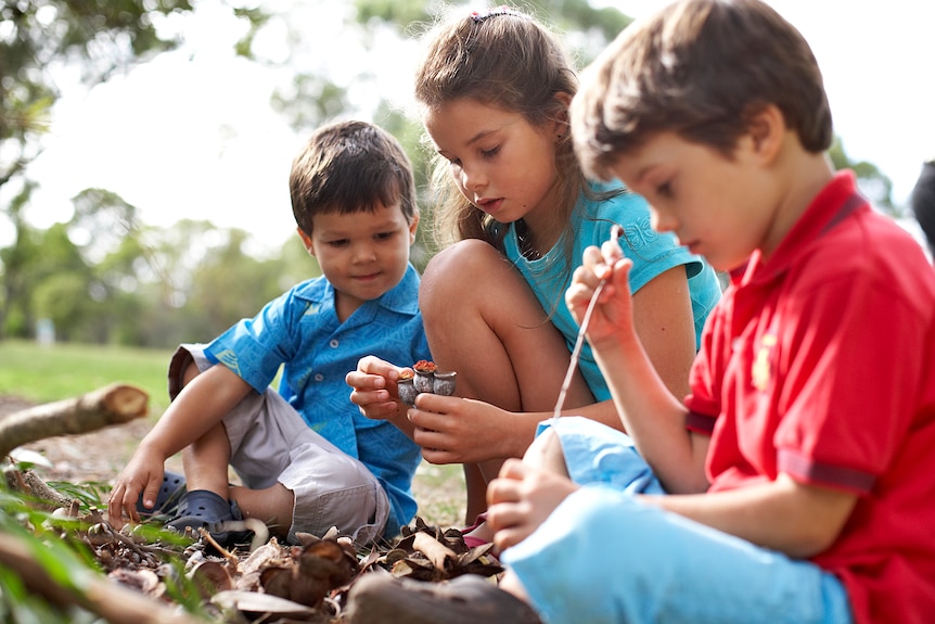 Children playing outside