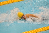 Australia's Jacqueline Freney sets another fast time in the S7 100m freestyle.