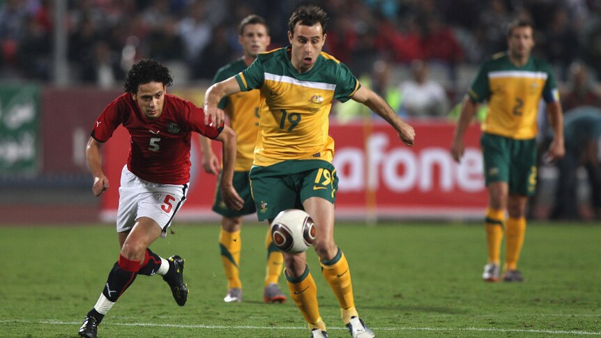 Garcia in Socceroos action