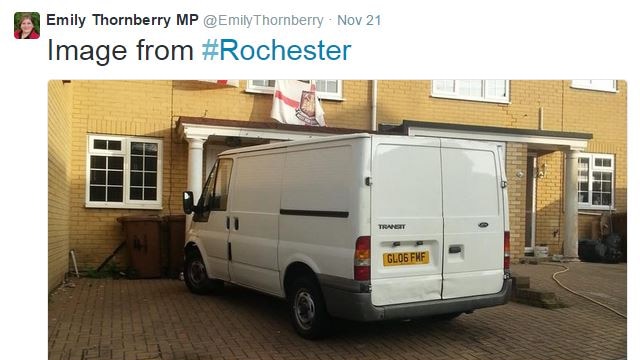 The controversial tweet from Emily Thornberry MP.