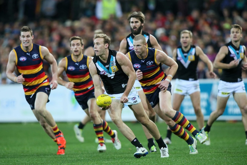 Adelaide Crows v Port Adelaide showdown at Adelaide Oval 2014