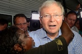 Kevin Rudd at Darwin markets