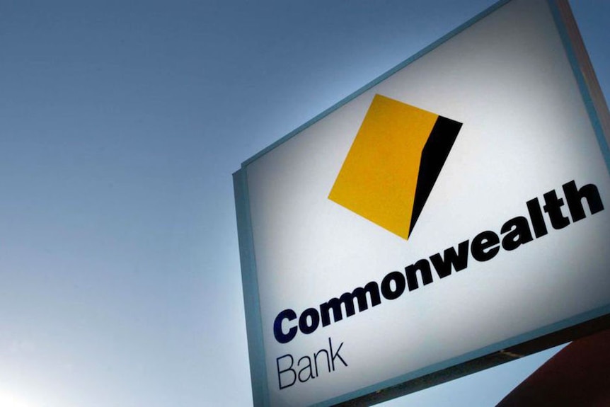 A Commonwealth Bank sign sits outside a branch (ABC News: Giulio Saggin)