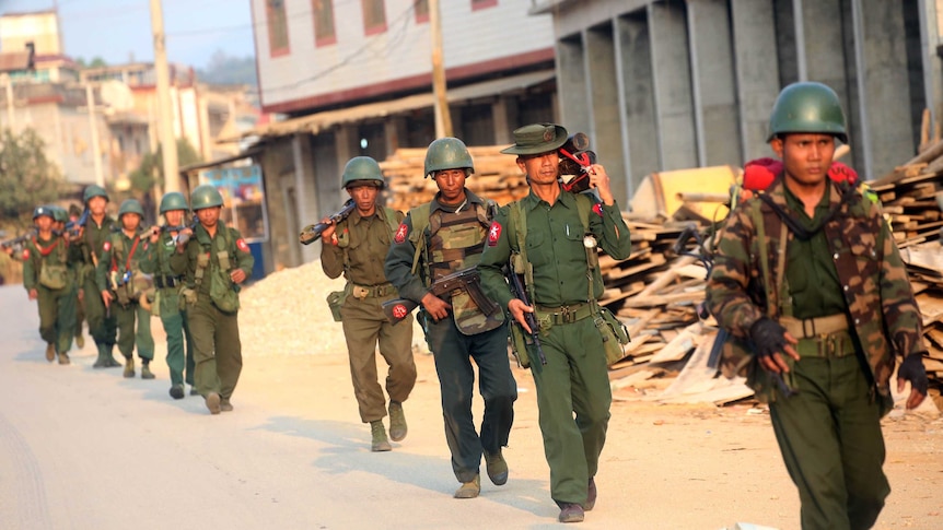 Myanmar soldiers
