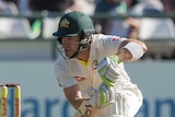 Tim Paine bats in Cape Town