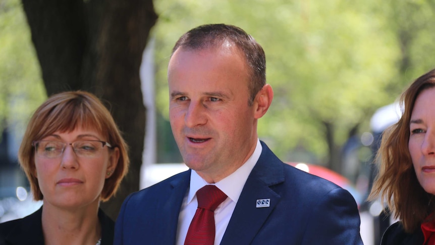 A close up of ACT Chief Minister Andrew Barr.