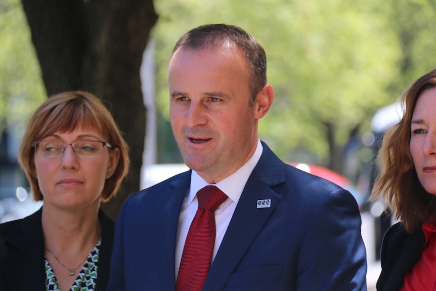 A close up of ACT Chief Minister Andrew Barr.