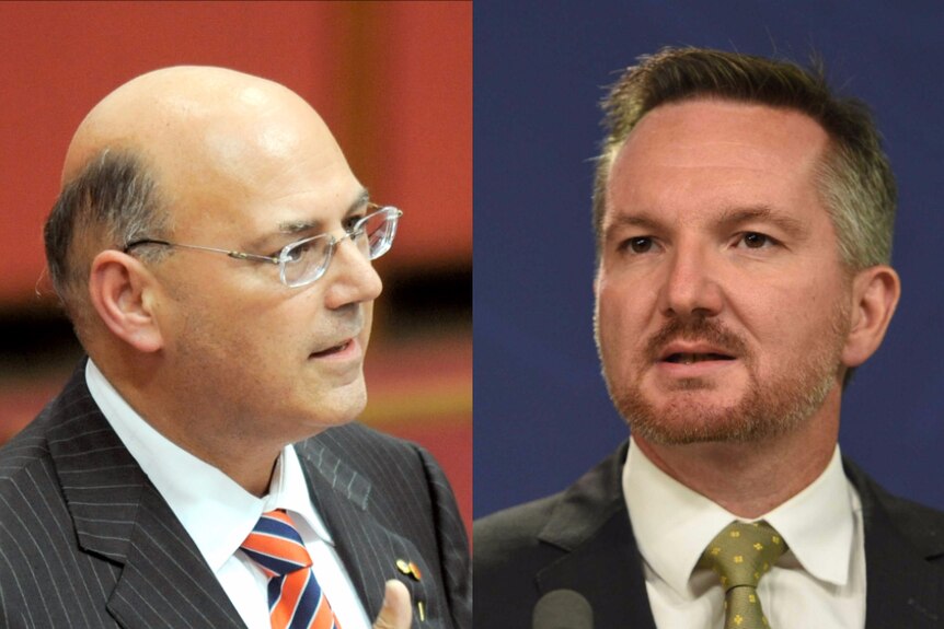 Liberal party frontbencher Arthur Sinodinos and Labor Shadow Treasurer Chris Bowen.