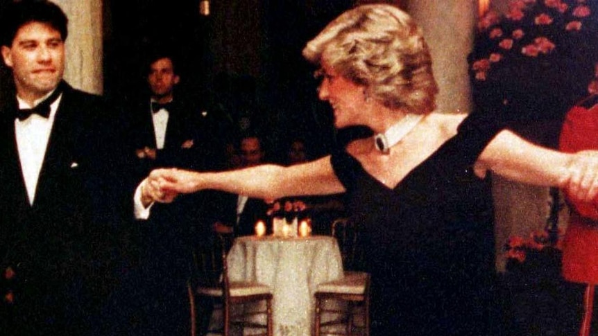 Princess Diana dances at a White House dinner with actor John Travolta