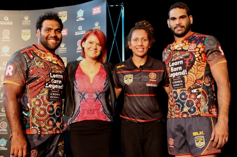 Group of young Aboriginal sports people