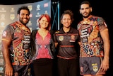 Group of young Aboriginal sports people