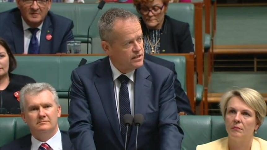 Watch Bill Shorten make the claim during Question Time