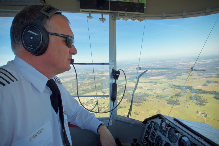 Mark Finney is a professional blimp pilot
