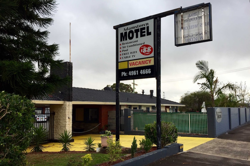 Front view of Adamstown motel
