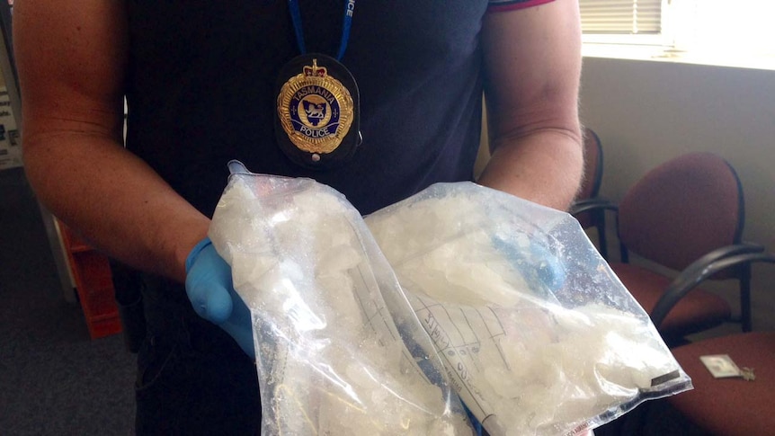Half a kilogram of ice was found taped to Candice Bos's body.