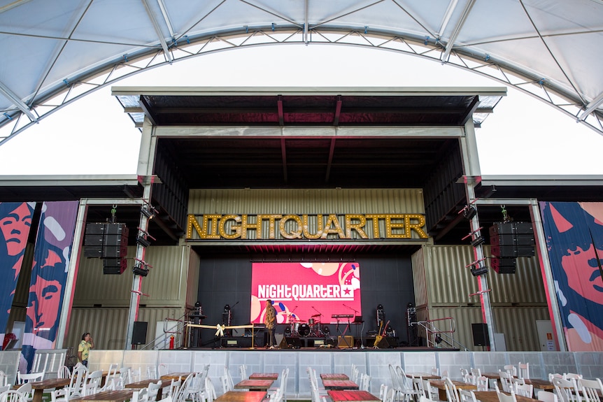 The main stage area of Nightquarter in Birtinya in the Sunshine Coast.