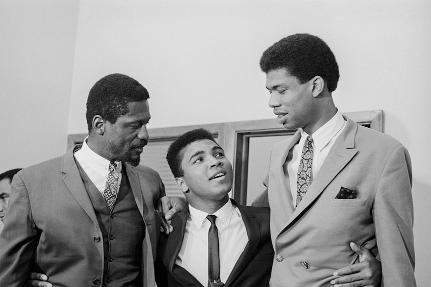 Bill Russell and Muhammad Ali