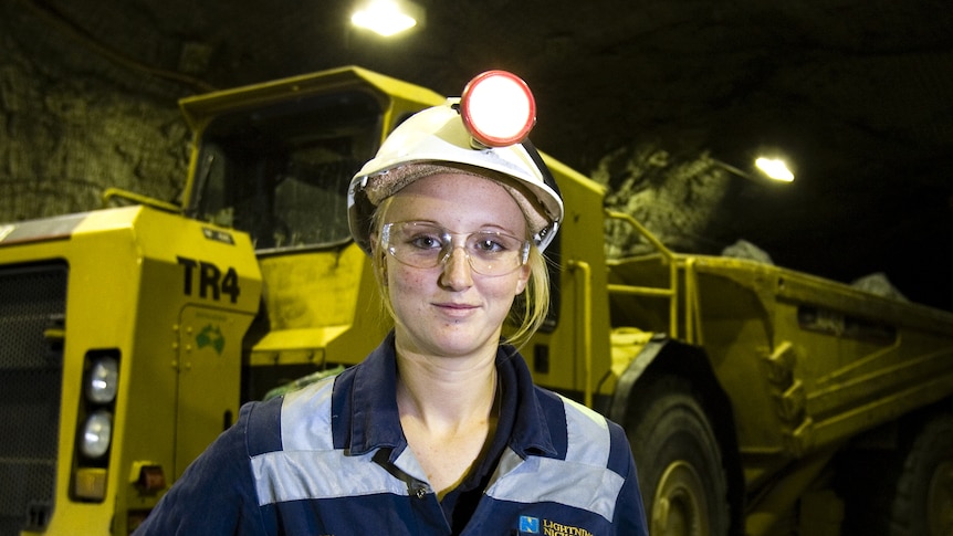 Female miner
