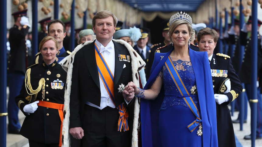 Dutch King Willem-Alexander and his wife Queen Maxima