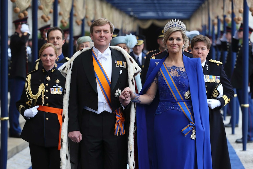 Dutch King Willem-Alexander and his wife Queen Maxima