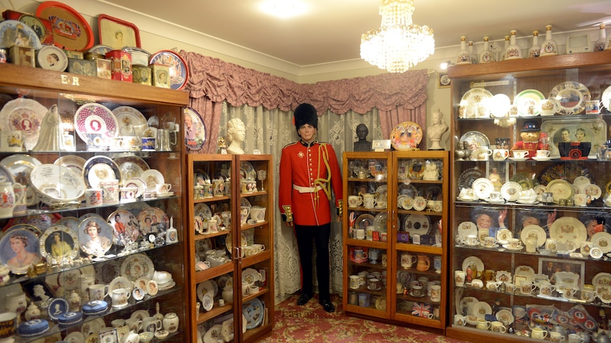 Some of the collection of royal memorabilia.