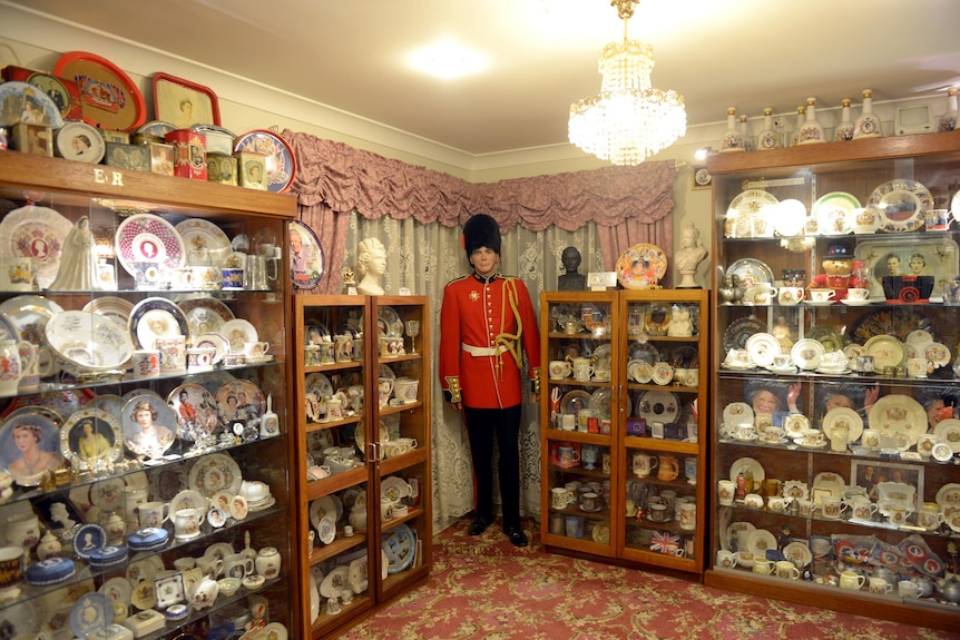 Some of the collection of royal memorabilia.