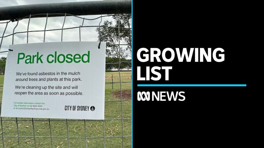 Growing List: A sign saying 'Park closed' on a fence at a park
